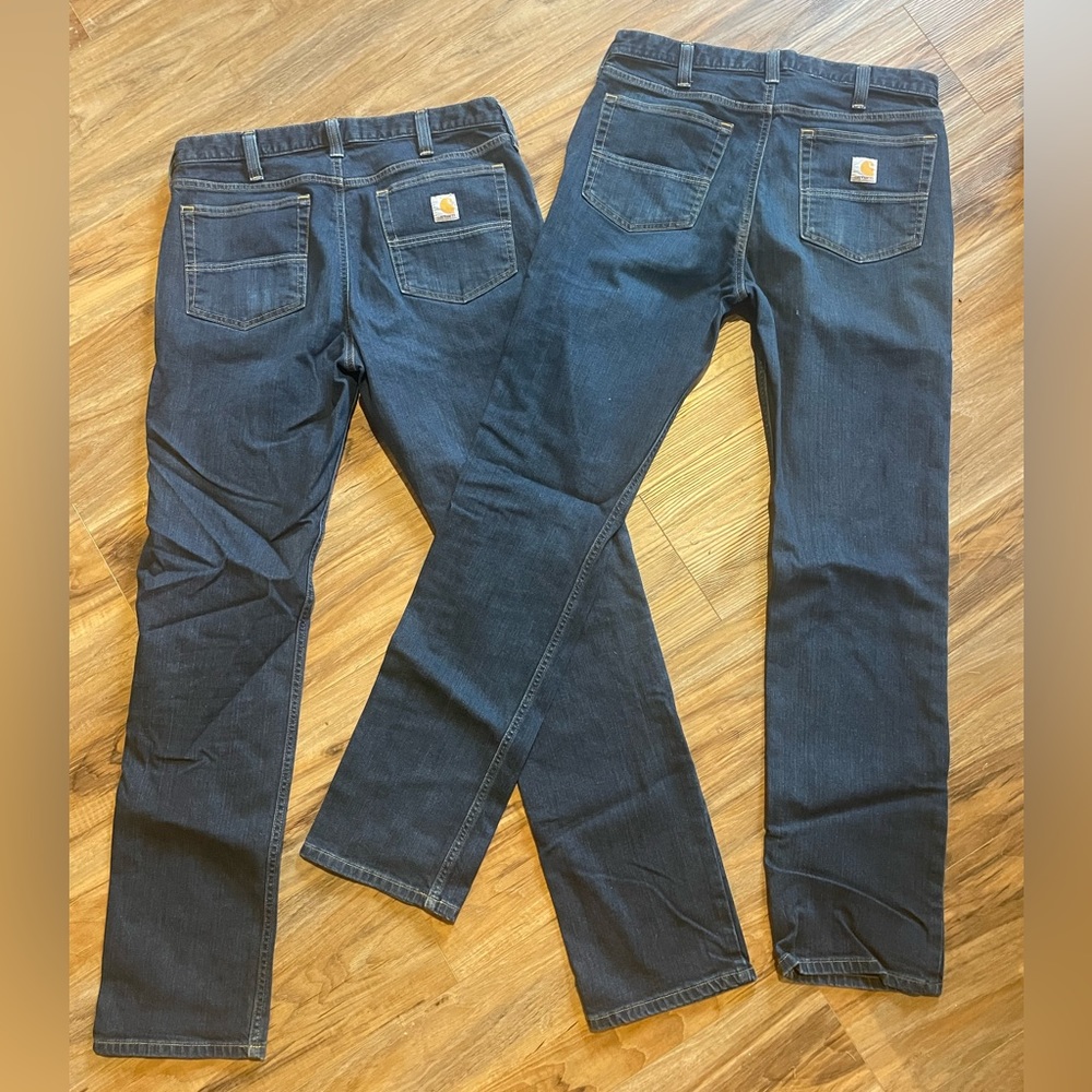 Carhartt Rugged Flex Jeans - Straight Fit 34x34 - 2 Pairs